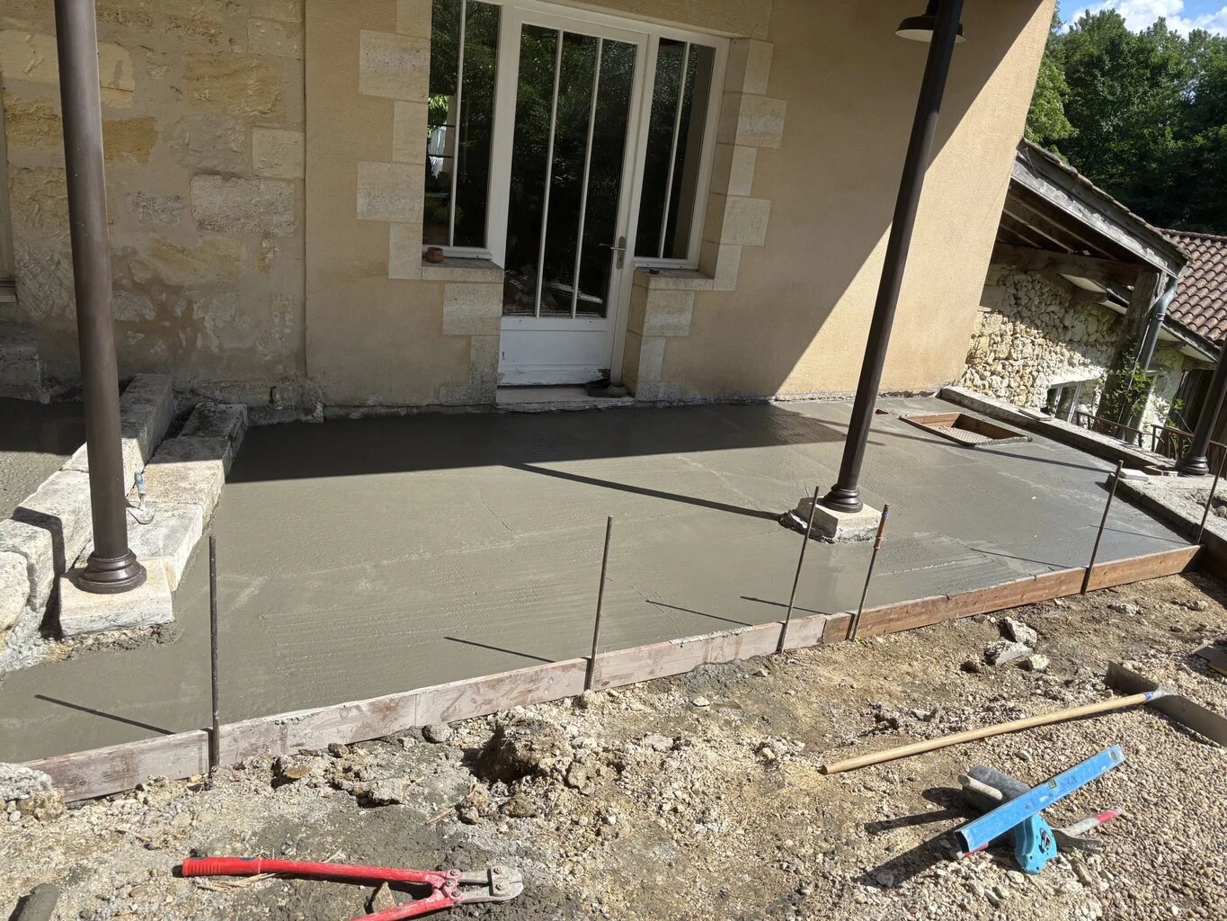 Dalle béton support
